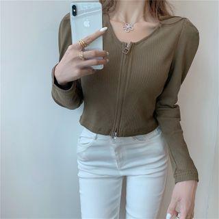 Zipped Plain Jacket
