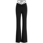 High Waist Strappy Bootcut Pants