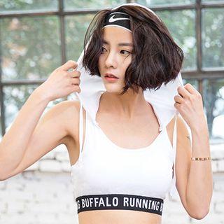 Cropped Lettering Sport Tank Top