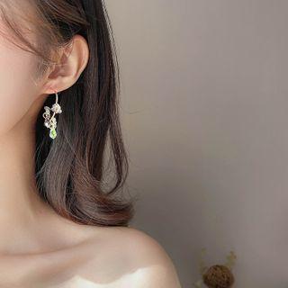 Fringed Hoop Earring 1 Pair - Multicolor - One Size