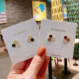 Triple Disc Earring
