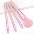 Set Of 4: Makeup Brush Pink - One Size