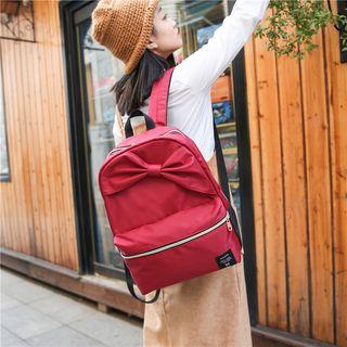 Bow-accent Nylon Backpack