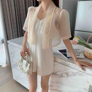 Set Of 2: Light Jacket + Romper