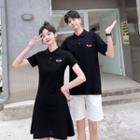 Couple Matching Short-sleeve Polo Shirt / Mini A-line Dress / Shorts / Set
