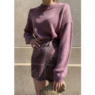 Paisley Wrap Miniskirt