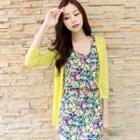 Set: Cardigan + Floral Dress