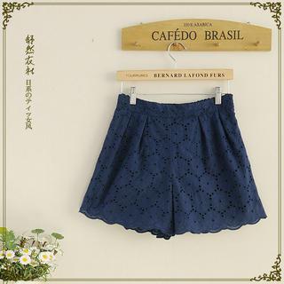Eyelet-lace Shorts