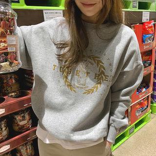 Drop-shoulder Print Sweatshirt