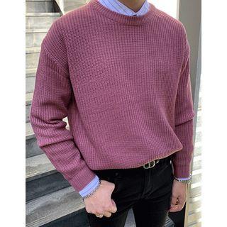 Slit-side Rib-knit Sweater In 13 Colors