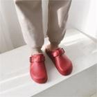 Sherpa-fleece Lined Belted Slide Loafers