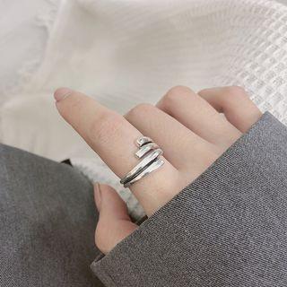 925 Sterling Silver Wrap Around Ring Silver - One Size