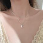 Wishbone Necklace 925 Silver - As Shown In Figure - One Size