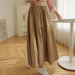 Tiered Maxi Gathered Skirt