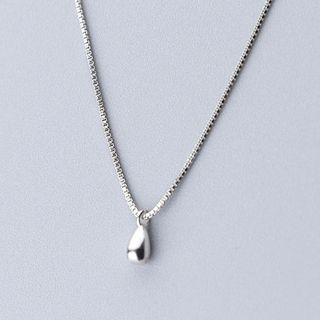 925 Sterling Silver Waterdrop Necklace As Shown In Figure - One Size