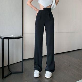 Rhinestone Straight-leg Pants