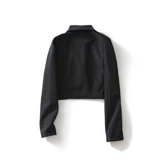 Cropped Buckled Blazer