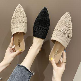 Knit Pointy Mules