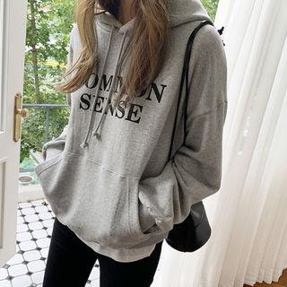Kangaroo-pocket Letter Hoodie