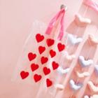 Heart Print Transparent Plastic Shopper Bag Heart - Transparent - One Size