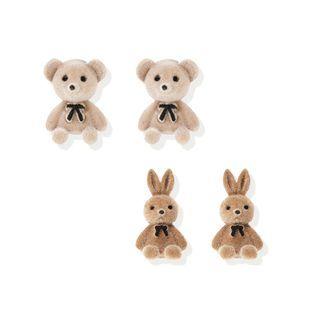 Bear / Rabbit Ear Stud / Clip-on Earring