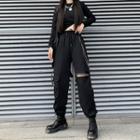 Chained Cargo Baggy Pants