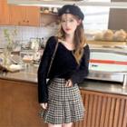Chain-strap V-neck Sweater