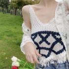 Knit Camisole Top / Lace Light Jacket
