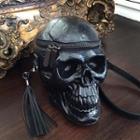 Skull Crossbody Bag Black - Black