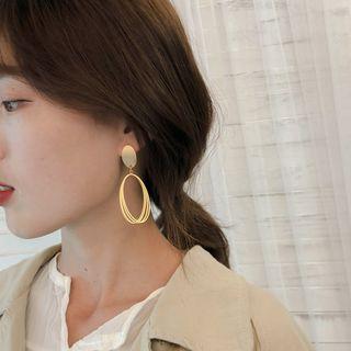 Hoop Drop Earring Gold - One Size