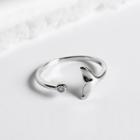 925 Sterling Silver Whale Tail Open Ring As Shown In Figure - One Size