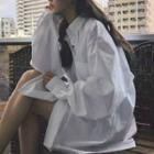 Long-sleeve Oversize Casual Shirt
