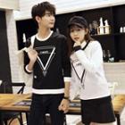 Couple Matching Triangle Print Pullover