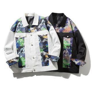 Print Panel Button Jacket