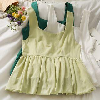 Square-neck Loose Tank Top