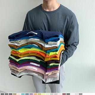 M Lange / Plain T-shirt In 30 Colors