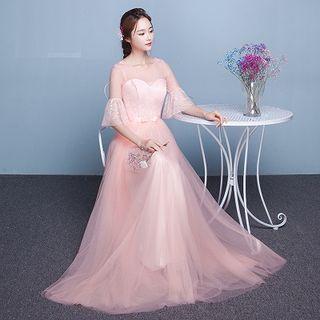 A-line Mesh Evening Gown (various Designs)