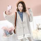 Cable-knit Toggle Cardigan