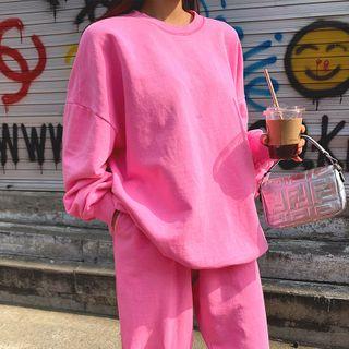 Round-neck Oversized Sweatshirt