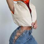 Padded Zip Crop Vest