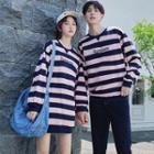 Couple Matching Striped Pullover / Mini Pullover Dress