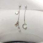 Mismatch Earring 1 Pair - Silver - One Size