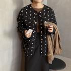 Dotted Button Jacket As Shown In Figure - One Size