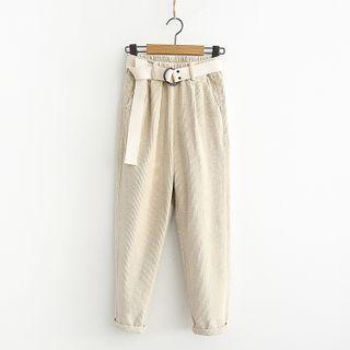High Waist Corduroy Baggy Pants