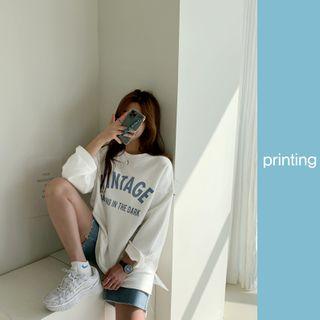 Vintage Letter Loose T-shirt