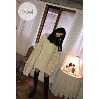 Loose-fit Cable-knit Top