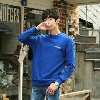Thanks Lettering-back Sweatshirt