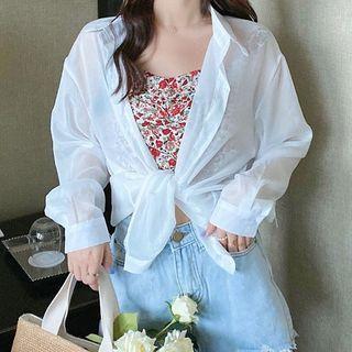 Floral Camisole Top / Plain Shirt