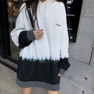 Front Pocket Dip-dyed Hooded Hoodie