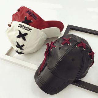 Lace Up Letter Baseball Cap